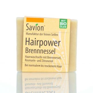 Savion Hairpower Brennnessel Haarwaschseife, 85 g, handgemacht