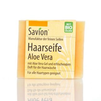 Savion Aloe Vera Haarwaschseife, 85 g, handgemacht